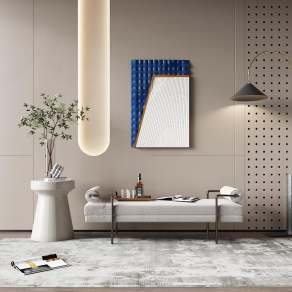 现代床尾凳3D模型下载